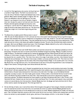 the battle of gettysburg dbq essay