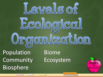 Preview of Levels of Ecological Organization
