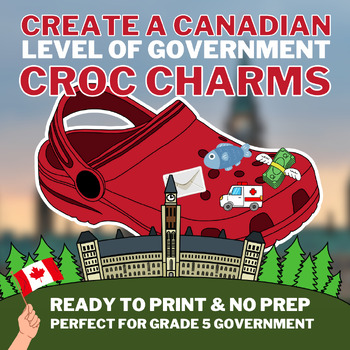 Preview of Levels of Government Croc Charm - Canadian Government Grade 5