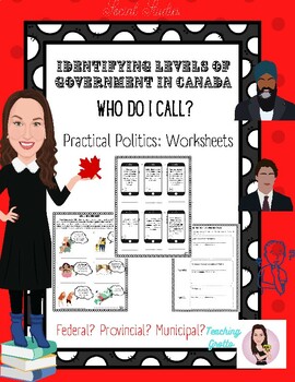 Preview of Levels of Government In Canada. Application Worksheets. Who Do I Call?