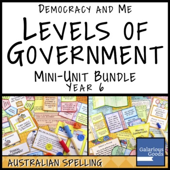 Preview of Levels of Government Mini Unit Bundle (Year 6 HASS)