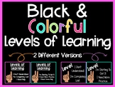 Levels of Learning Posters (Black and Colorful Series)