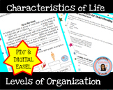 Levels of Organization Characteristics of Life Biology | P