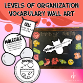 Levels of Organization Vocabulary Wall Art for Classroom -