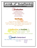 Levels of Questioning Mini Poster for Teachers Desk-- or Q