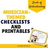 Levels of Understanding Checklist and Printables {Musician