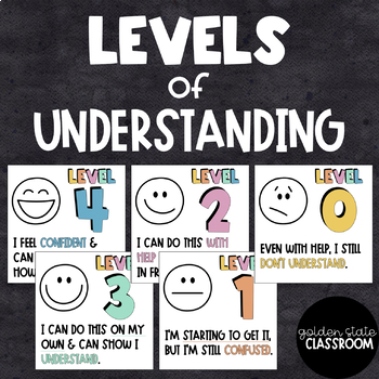 Preview of Levels of Understanding - Posters & Exit Tickets