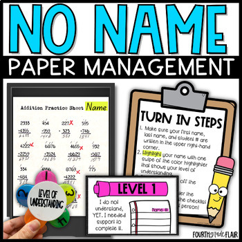 Preview of No Name Paper Management | Levels of Understanding Self Assessment Posters