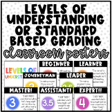 Levels of Understanding & Standard Based | Classroom Poste