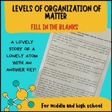 Levels of organization of matter - Fill in the blanks (lov