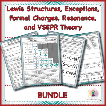 Preview of Lewis Structures, Exceptions, Formal Charges, Resonance, and VSEPR Theory BUNDLE