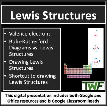 Preview of Lewis Structures Lesson - Google Slides and PowerPoint Lesson
