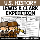 Lewis and Clark Expedition Activities and Worksheets | Wes