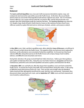 Preview of Lewis and Clark Expedition Basics