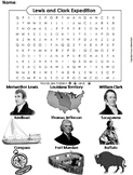 Lewis and Clark Expedition Activity: Word Search Worksheet