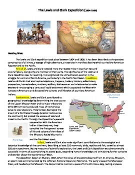 Preview of Lewis and Clark Expedition Text