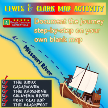 Lewis and Clark MAP Activity: highly visual & engaging follow-along 25-slide PPT