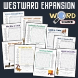 Lewis and Clark, Sacagawea, Westward Expansion Word Search Bundle