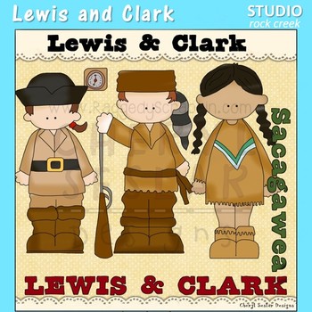 Preview of Lewis and Clark US History Color Clip Art  C. Seslar