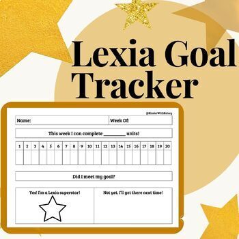 Preview of Lexia Goal Tracker - Daily and Weekly Units and Minutes