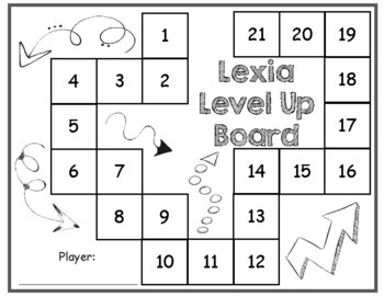 Preview of Lexia Level Up Board