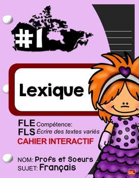 Preview of Cahier Interactif French Grammar / Core & Immersion / Core flipbook writing