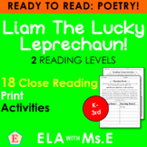 Liam The Lucky Leprechaun | Close Reading | PDF |