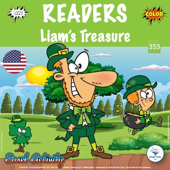 Preview of Liam's Treasure. El Tesoro de Liam. Reader. Color /BW ver.