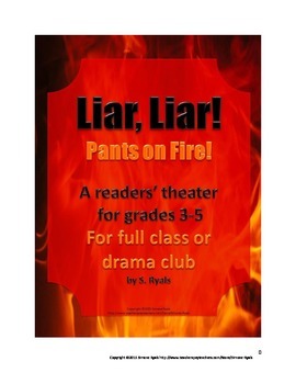 Preview of Liar Liar Pants on Fire Play Elementary Script Drama Club Readers Theater