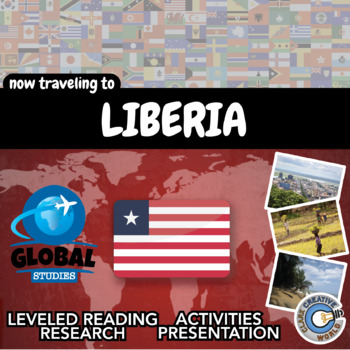 Preview of Liberia Activities - Leveled Reading, Printables, Slides & Digital INB