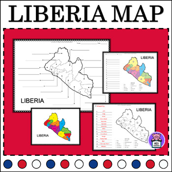 Liberia Map Quiz Labeling The Counties Numbered Geography Map Of