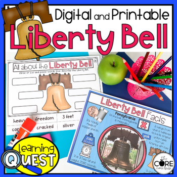 Preview of Liberty Bell Lesson Plans - Print & Digital American Symbols Activities