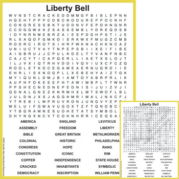 Preview of Liberty Bell Word Search