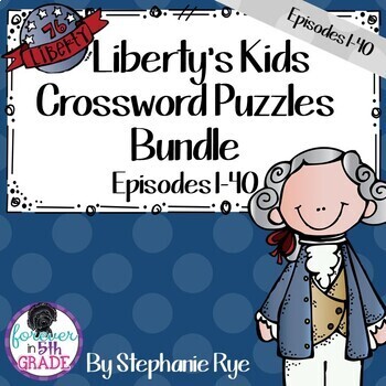 Liberty #39 s Kids Crossword Puzzles Distance Learning Bundle TpT