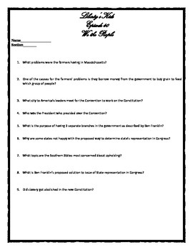 liberty kids episode 12 worksheets teaching resources tpt