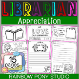 Librarian Appreciation Day Thank You Coloring Pages and Writing