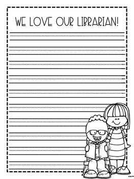 Preview of Librarian Thank You Letter