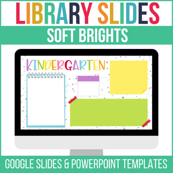 Preview of Library Agenda Slides Templates | Soft Brights | EDITABLE