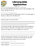 Library Aide Form