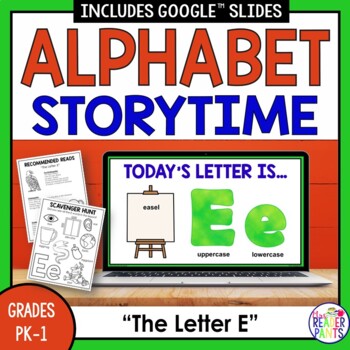 Preview of Library Alphabet Storytime -- Letter E -- PreK and Kindergarten Library Lessons