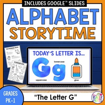 Preview of Library Alphabet Storytime -- Letter G -- PreK and Kindergarten Library Lessons