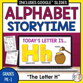 Preview of Library Alphabet Storytime -- Letter H -- PreK and Kindergarten Library Lessons