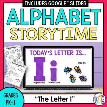Preview of Library Alphabet Storytime -- Letter I -- PreK and Kindergarten Library Lessons