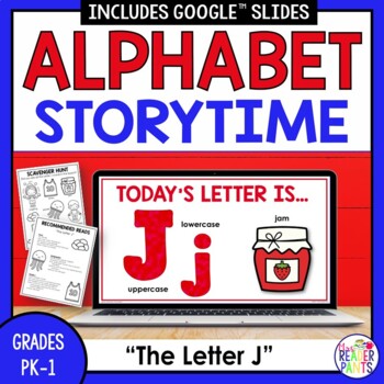 Preview of Library Alphabet Storytime -- Letter J -- PreK and Kindergarten Library Lessons