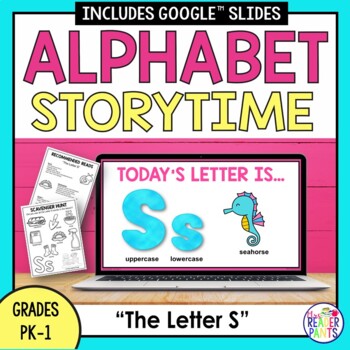 Preview of Library Alphabet Storytime -- Letter S -- PreK and Kindergarten Library Lessons