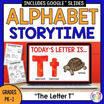 Preview of Library Alphabet Storytime -- Letter T -- PreK and Kindergarten Library Lessons