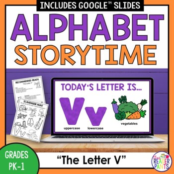 Preview of Library Alphabet Storytime -- Letter V -- PreK and Kindergarten Library Lessons