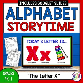 Preview of Library Alphabet Storytime -- Letter X -- PreK and Kindergarten Library Lessons