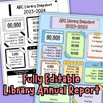 Preview of Library Annual Report Snapshot - EOY - End of Year