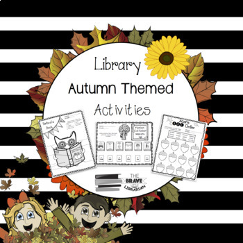 Preview of Library Autumn Themed Activities
